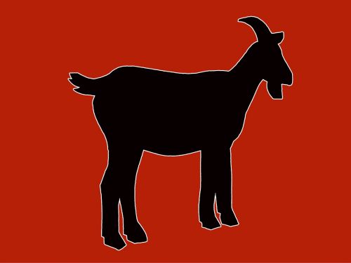 animal billy-goat silhouette