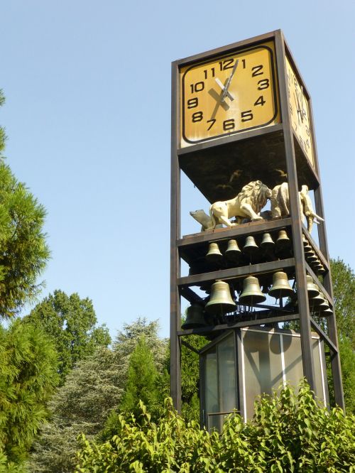 animals zoo clock