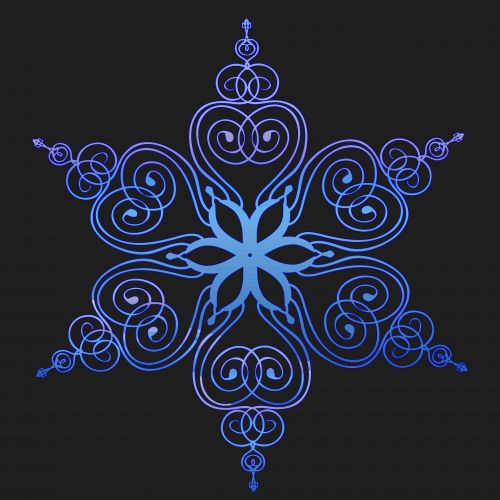 Another Blue Snowflake