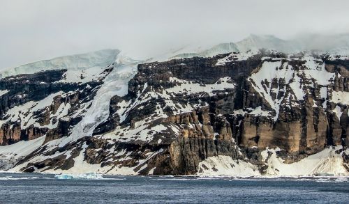 antarctica mountain icy