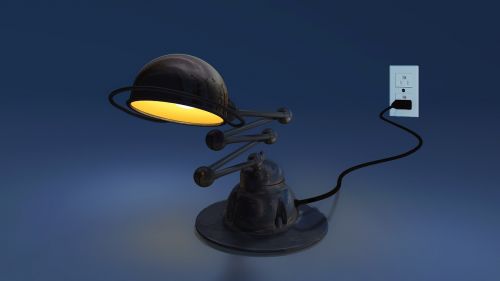 antique industrial lamp