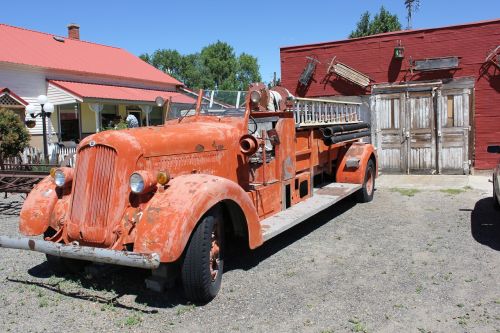 antique fire engine vintage