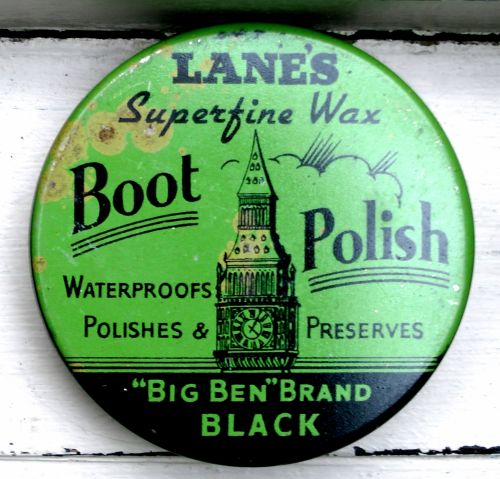 Antique Boot Polish Tin