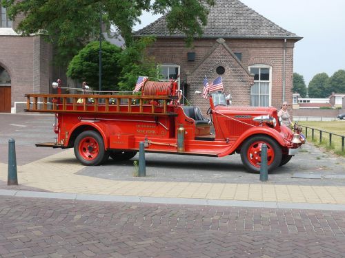 antique car fire oldtimer