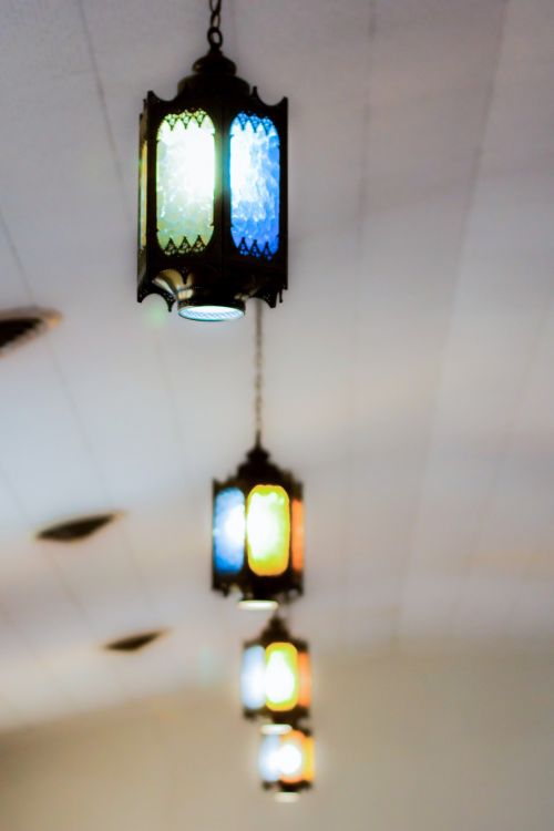 Antique Lights In Church