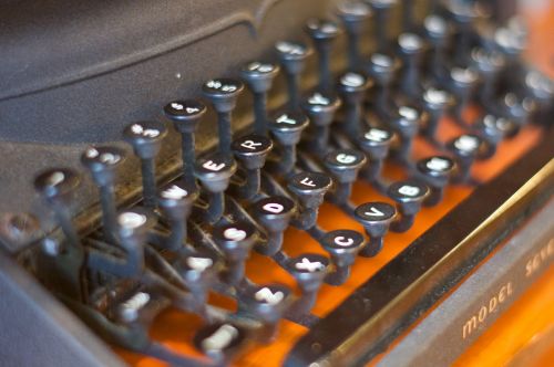 Antique Typewriter Keys