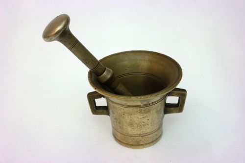 mortar bronze antiques