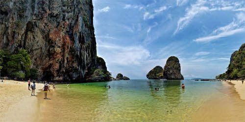 ao phra nang beach  thailand  krabi