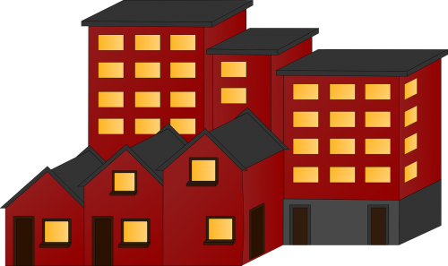 apartment houses brick