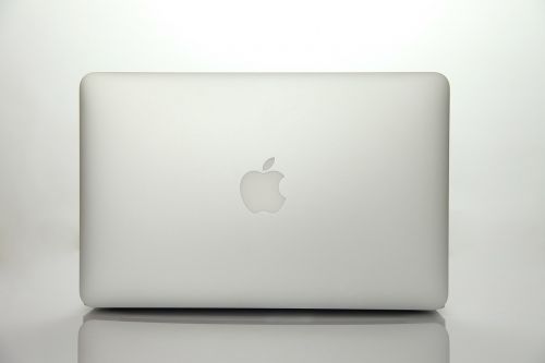 apple laptop still life