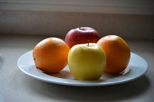 apple orange food