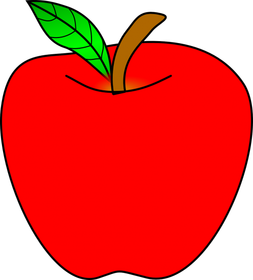 apple ripe red