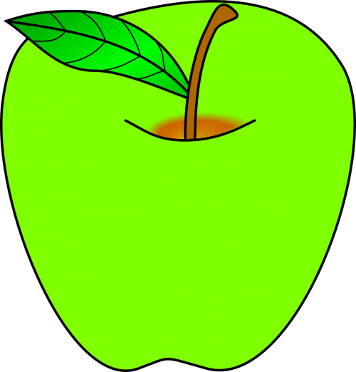 apple green leaf