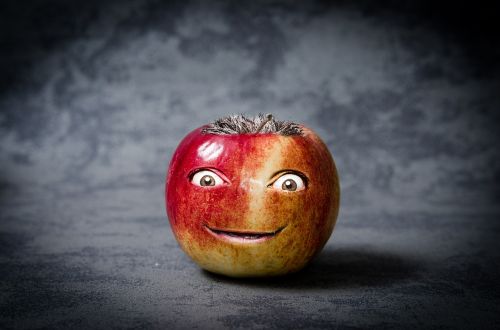 apple funny face