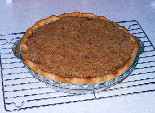 apple crumble pie baking dessert