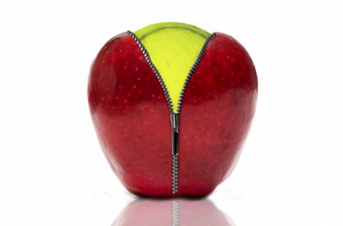 Apple Inside Tennis Ball