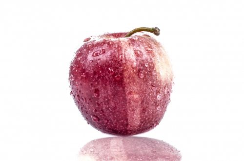 Apple On A White Background