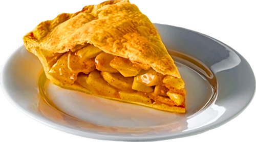 apple pie  slice  plate