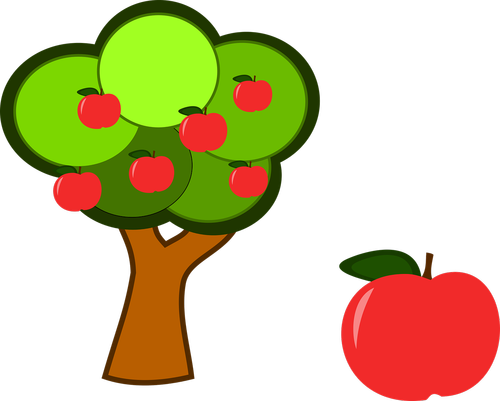 apple tree  fruit  red apple