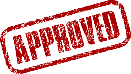 approved stamp approval