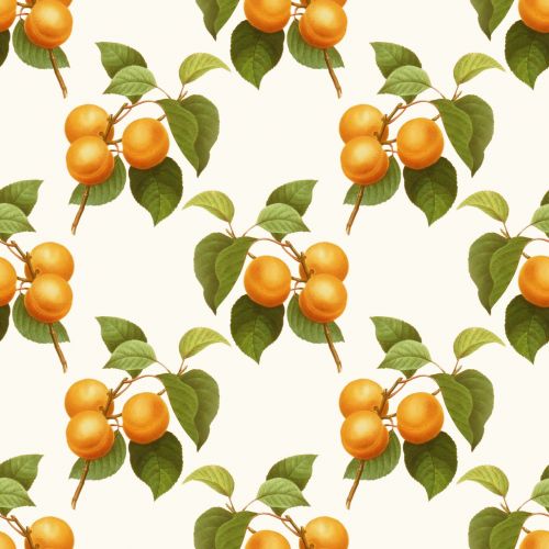 Apricot Fruit Vintage Illustration