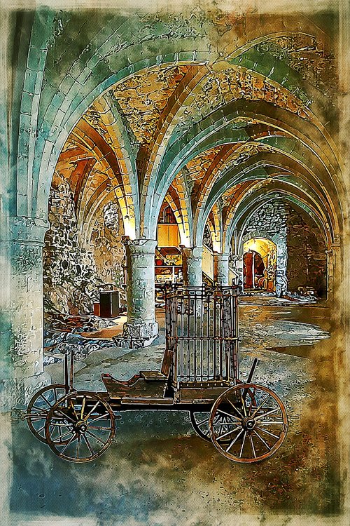 arch  medieval  cloister