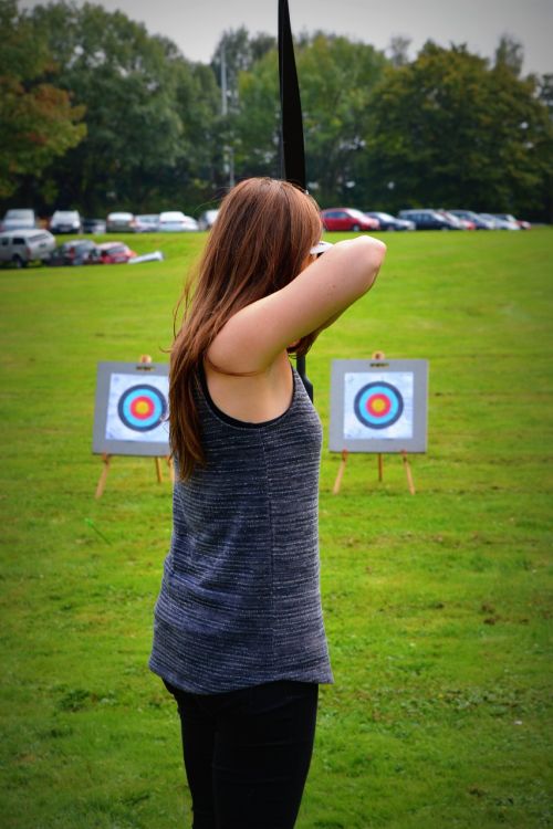 archery woman people