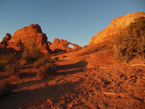 arches national park sunset