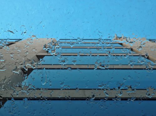 architecture glass roof raindrop