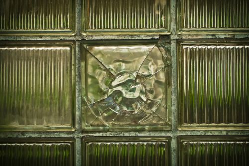 architecture glass blocks building