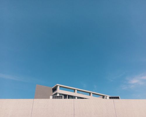 architecture blue sky building