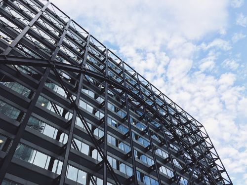 architecture building clouds