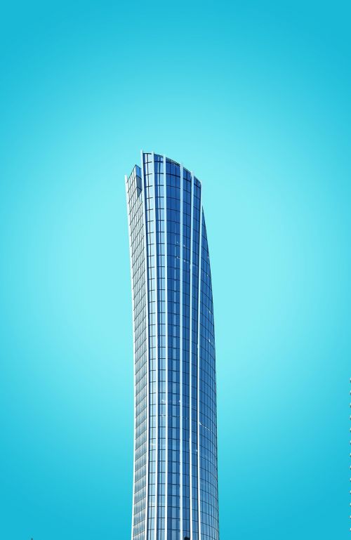 architecture blue sky building