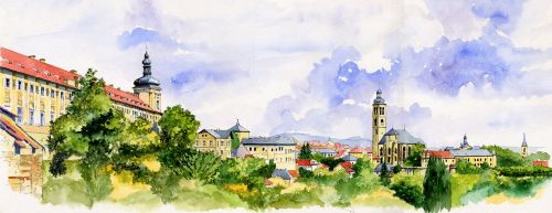 architecture czech republic panorama