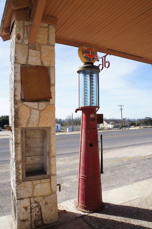 architecture travel gas pump