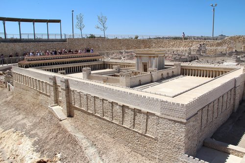 architecture  a scale model of the  jerusalem