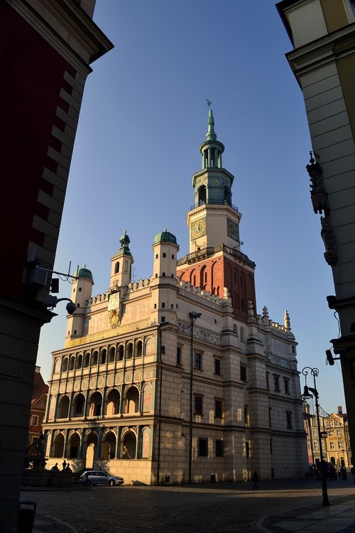 architecture  the town hall  poland