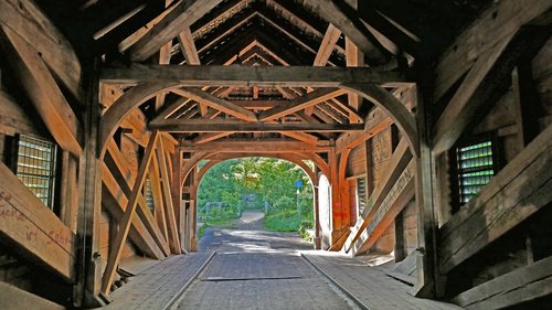 architecture  bridge  wood