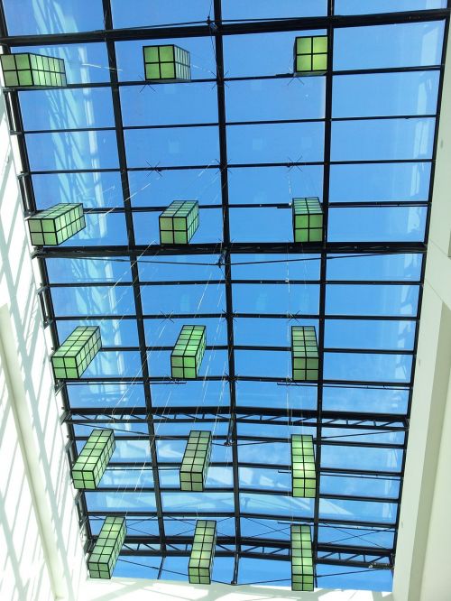 architecture glass roof passage
