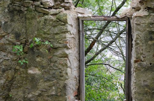 architecture ruins stone wall