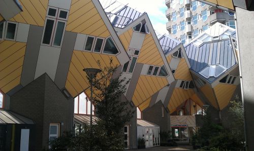 architecture cube houses rotterdam