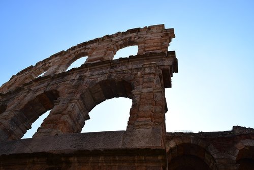 arena  verona  with the opening of the arena