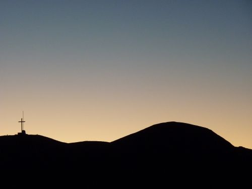 argentina sunset at desert andes