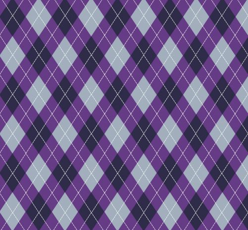 Argyle Pattern Purple Grey