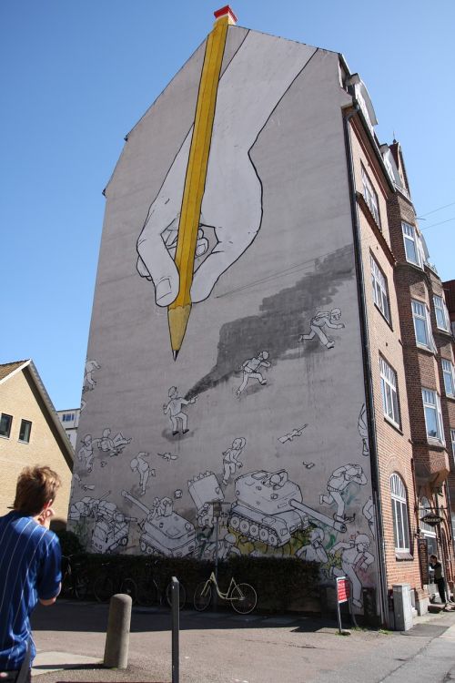 århus gable painting pencil