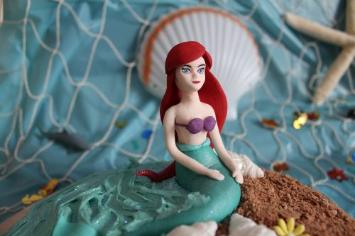 ariel cake decoration cake