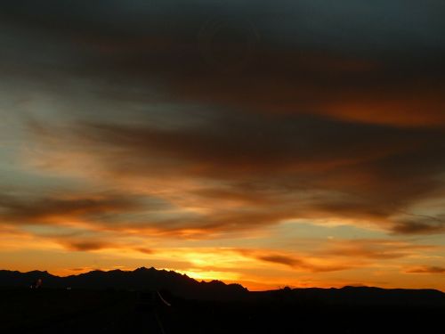 arizona sunset red sky