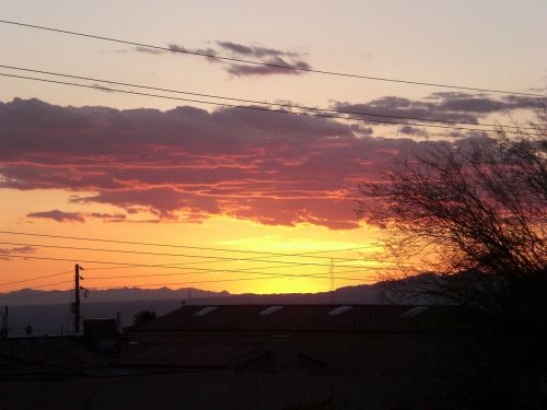 arizona sunset clouds