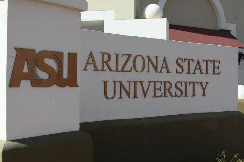 arizona state university asu sign