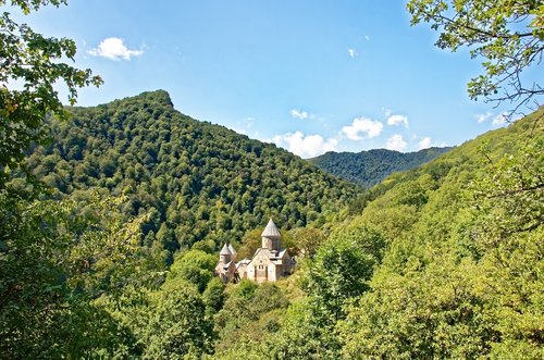 armenia  landscape  the monastery of haghartsin